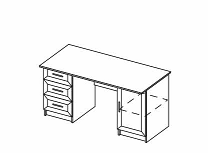 Классика Стол письменный СП-1.5