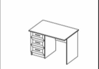 Классика Стол письменный СП-1